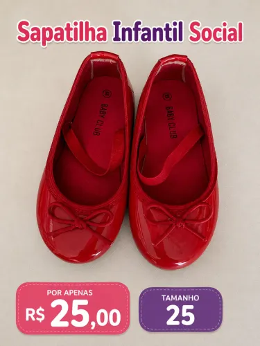 Sapatos sociais infantis femininos