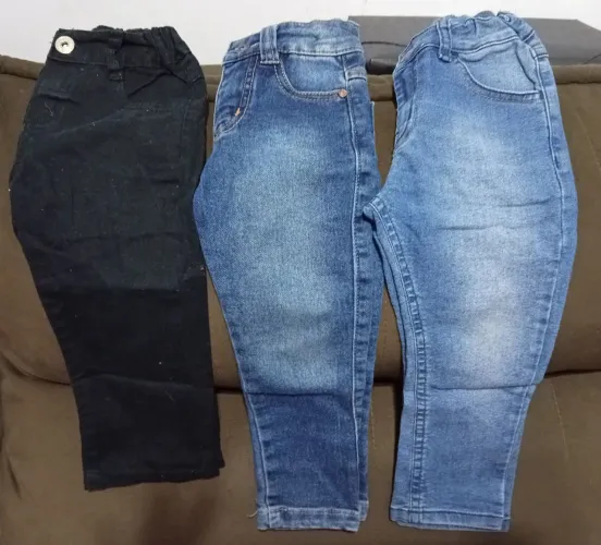 3 calça jeans menino Tam 12 a 24meses