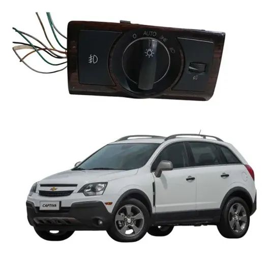 Botão Chave De Luz Farol Chevrolet Captiva 2008 2009 2010
