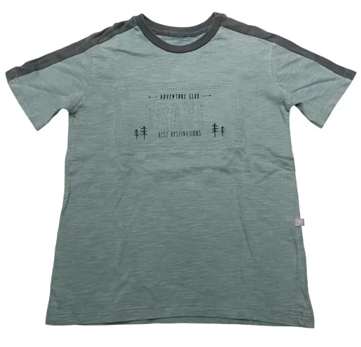 Camiseta Infantil Hering "Adventure Club" Verde Mescla ? Tam. 5/6 Anos