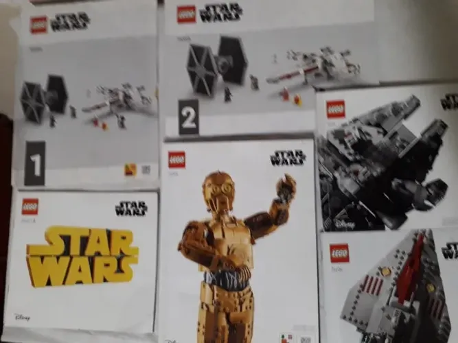 Manuais Lego Star Wars Somente Manuais Em Espanhol/inglês (Usado)