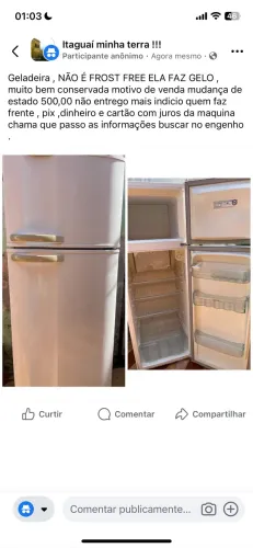 Geladeira em bom estado !
