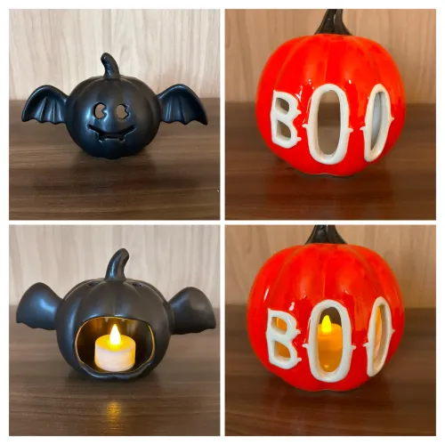 Porta velas Halloween