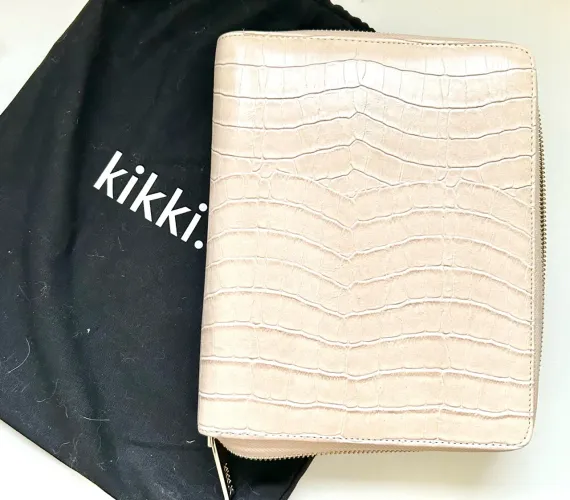 Planner Fichário kikki.K Bege com Zíper + capa protetora(Tam.Medium / Personal)