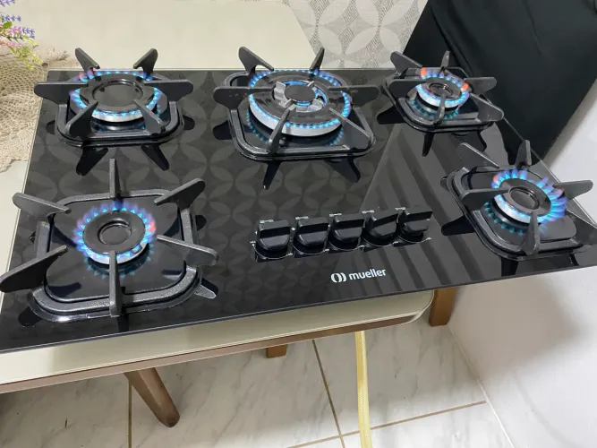 Fogão Cooktop 5 Bocas Automático Seminovo- Entrego !