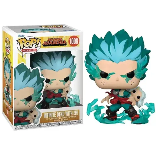 boneco funko pop, INFINITI DEKU WITH ERI numero 1008