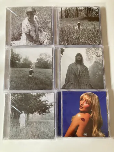 combo cds taylor swift folklore e sabrina carpenter short n sweet