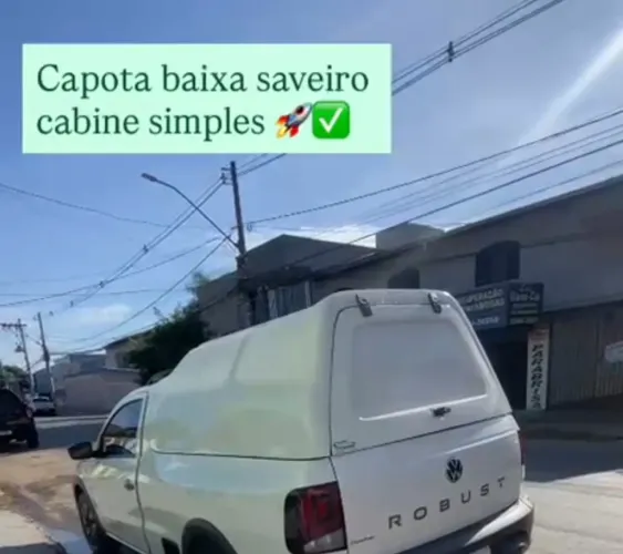 Capota de fibra para Saveiro