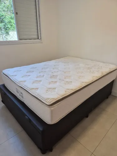 Cama box bau + colchão casal copel