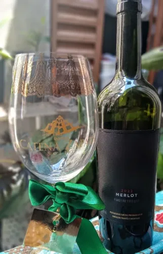Taça Cristal Titânio Bordeaux em Ouro Liquido Italiano Personalizada