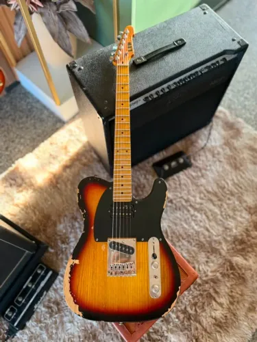 Guitarra Telecaster ESP LTD TE-254 ? Distressed 3-Tone Burst