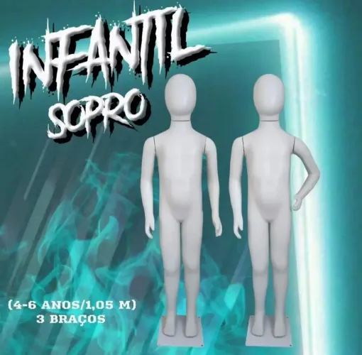 Manequim infantil unissex