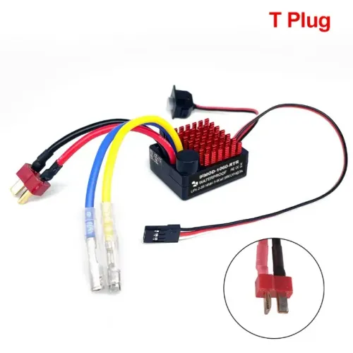 ESC 9IMOD 1060 RTR 60A Escovado, 2-3S LiPo, BEC à Prova d'Água 6V3A para Carros RC