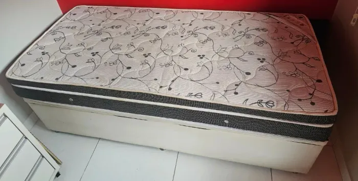 Cama de Solteiro com Baú ORTOBOM