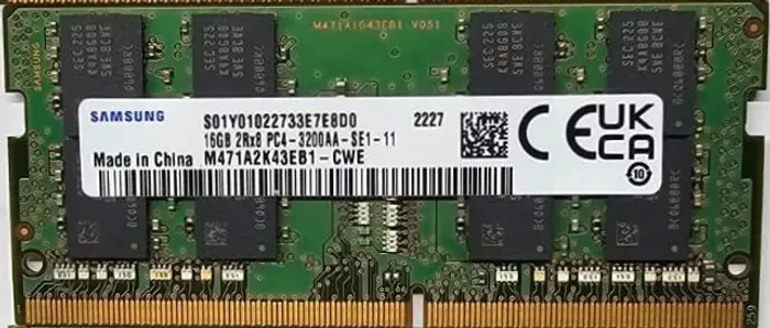 Memória RAM Notebook Samsung 16GB DDR4 3200MHz (Original)