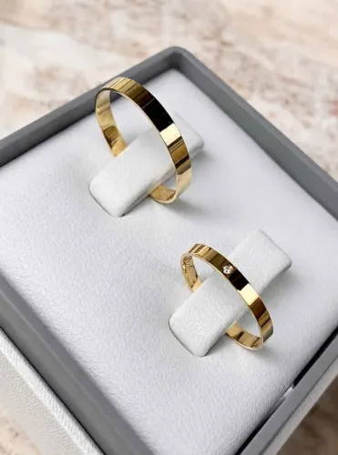 Alianças de ouro 18K