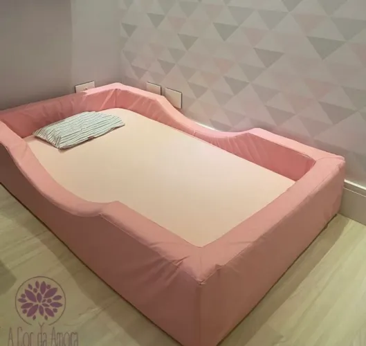 Cama Montessoriana Solteiro - Rosa