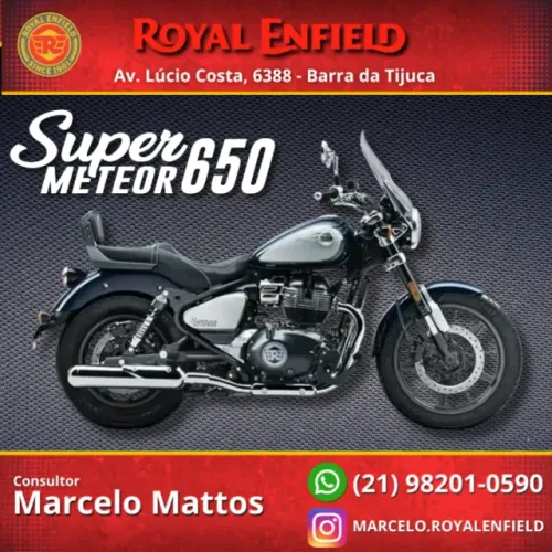 Super Meteor 650 2026 0KM Celestial Blue - Consultor Marcelo Mattos