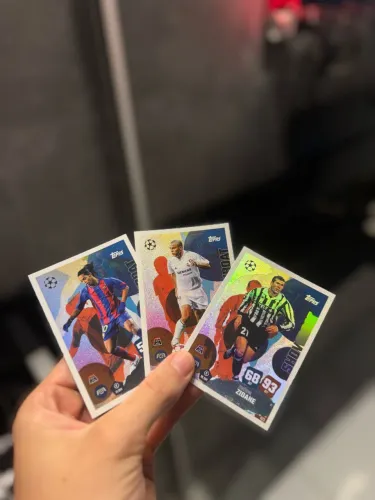 Card de Lendas do Futebol Topps Card Zidane/Ronaldo/Ronaldinho
