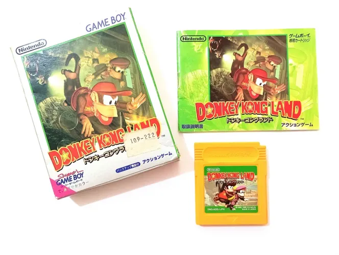 Donkey Kong Land Game Boy original na caixa