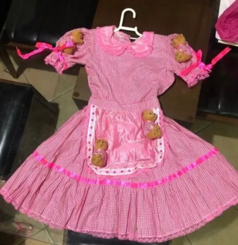 Vestido infantil festa junina
