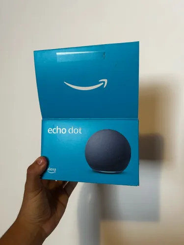Alexa Amazon Echo Dot Azul - Com Caixa Original