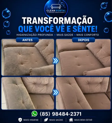 Higienização de estofados a seco
