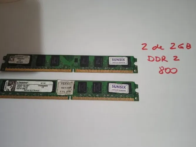 memoria para pc - 2 pentes de 2gb 
