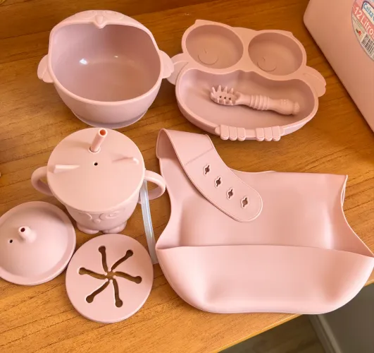 Kit de silicone para alimentação infantil