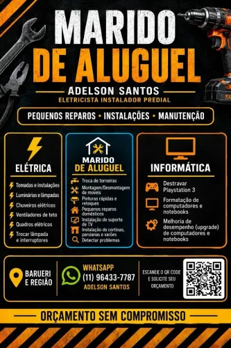 ? MARIDO DE ALUGUEL EM BARUERI E REGIÃO