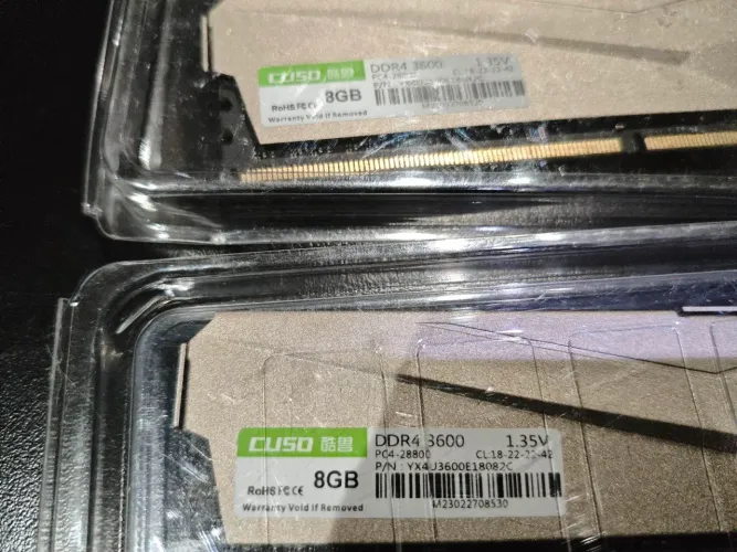 Memória 2X8 GB DDR4 3600 Mhz Cuso