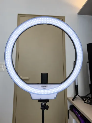 Ring Light Yongnuo YN608 Iluminador LED com Fonte e Controle