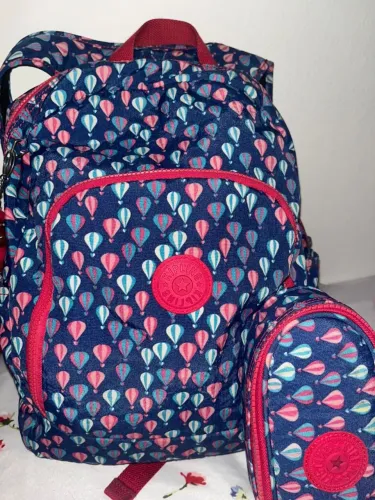 Mochila kipling com estojo original 
