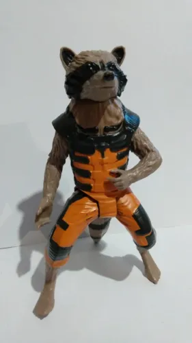 Boneco articulado do Rocket Raccoon da Marvel Guardiões da galáxia action figure 2014