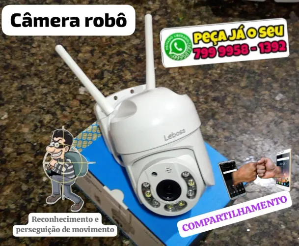 Promoção Camera robô externa 360, daynight