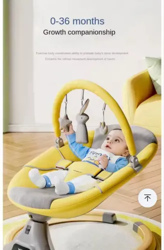 Cadeira de balanço para bebês, berço elétrico para recém nascido
