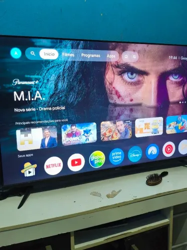 TV Philips 50" Google TV 4K Ultra HD Wi-Fi - Perfeito Estado