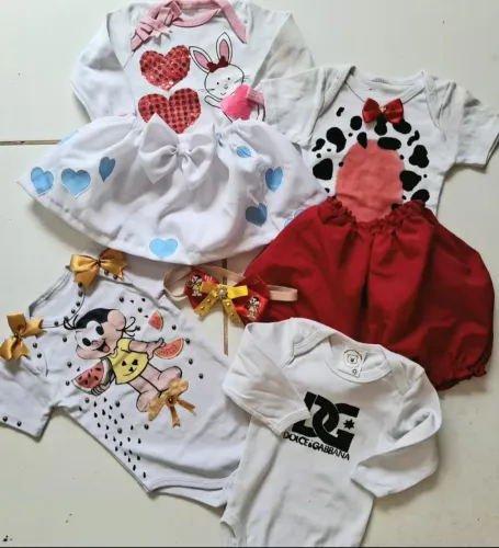 Lotinho peças para bebe tamanho G tudo por apenas 34,00