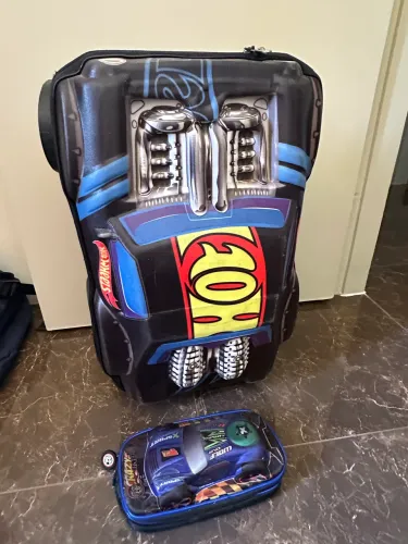 Mochila Rodinhas Hot Wheels