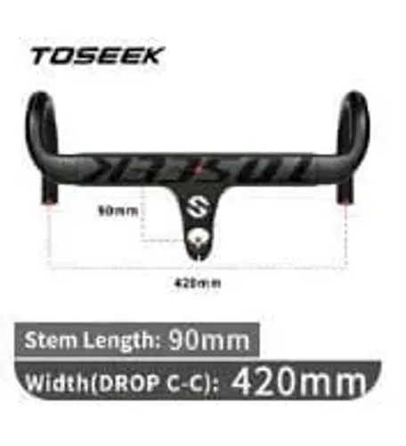 Guidão Speed Integrado - Carbono - Toseek