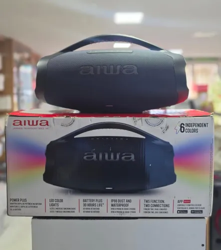 *Caixa de Som Aiwa* Usada, Caixa e Carregador