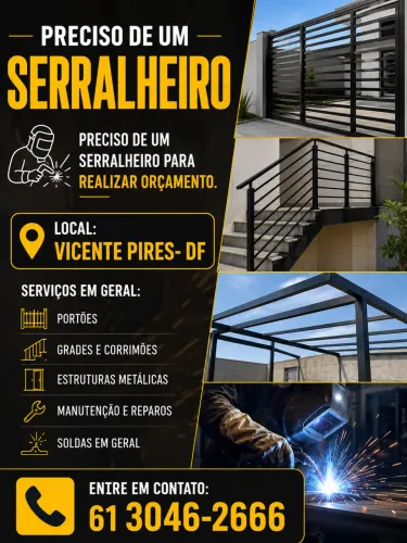     Procura-se Serralheiro para Orçamento