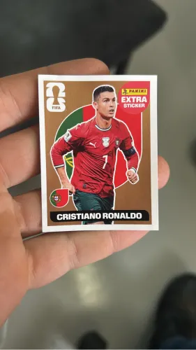 A carta/figurinha Gold do Cristiano Ronaldo