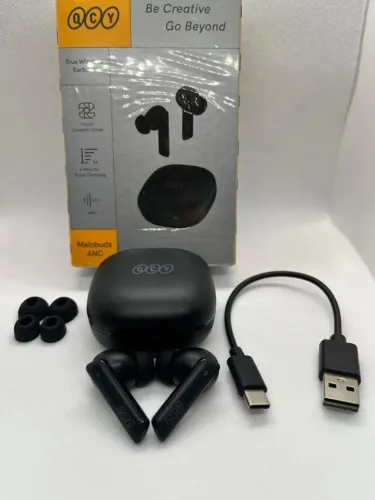 Fone Bluetooth QCY Melobuds HT05 Preto ANC Lacrado