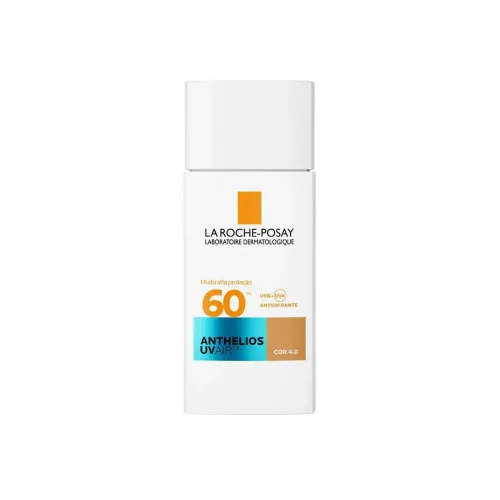 Protetor Solar Facial La Roche-Posay Anthelios UVAir FPS 60 Cor 4.0 Proteção Morena 45ml