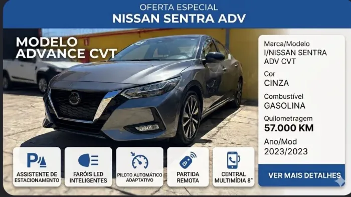 Nissan Sentra Advance 2.0 16V Aut. 2023
