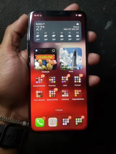 iPhone XS Max, 256GB - iCloud livre, face id off - aceito cartão