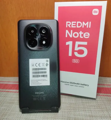 Celular Redmi Note 15 5G 256/08- Preto Novo Entregamos Grátis