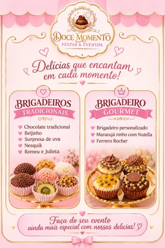 Brigadeiros tradicionais e personalizados 