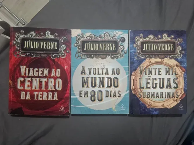 Kit Júlio Verne 3 Livros - Volta Ao Mundo Em 80 Dias, Vinte Mil Léguas Submarinas...